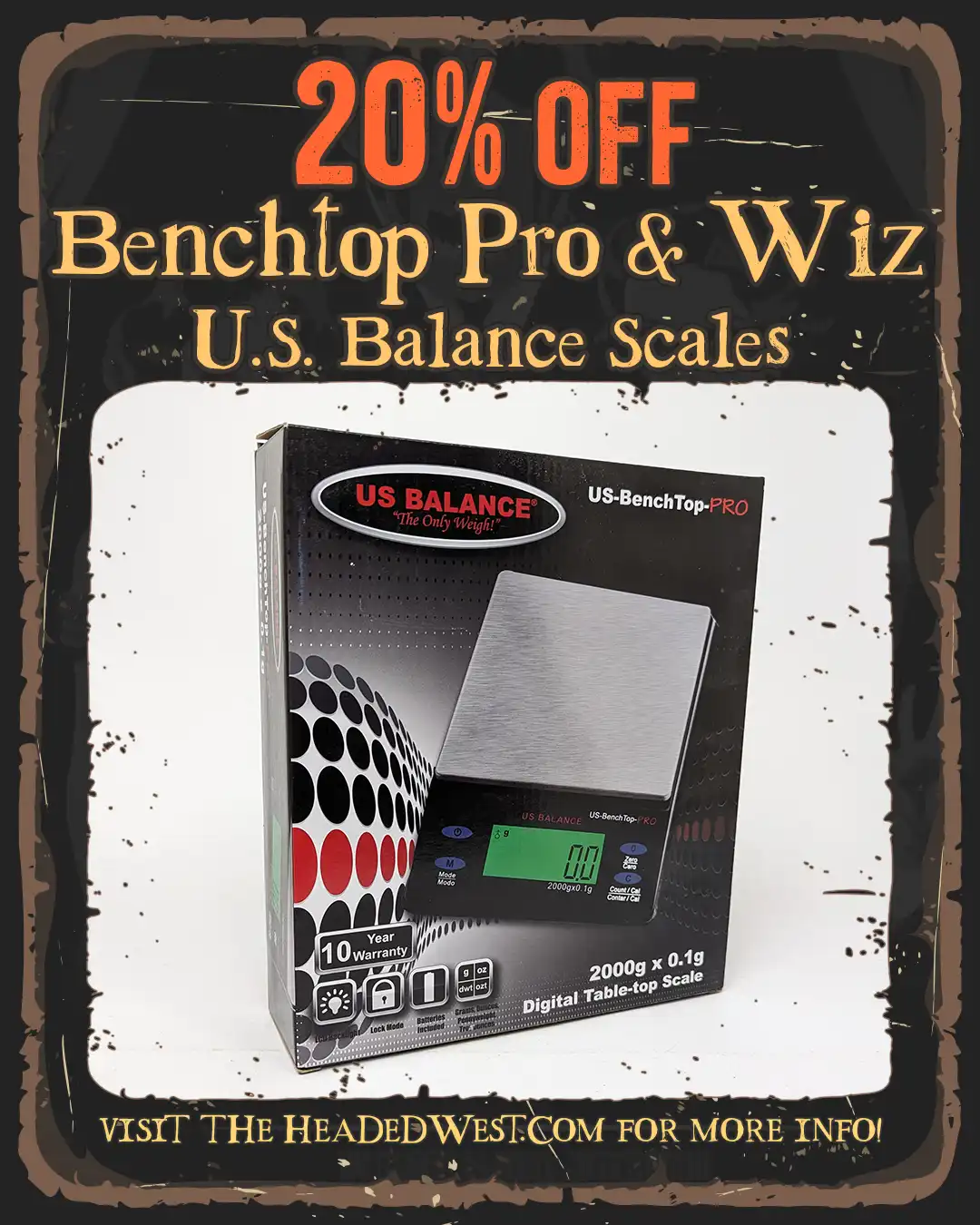 Benchtop Pro Digital Scale - 2000g x 0.1g